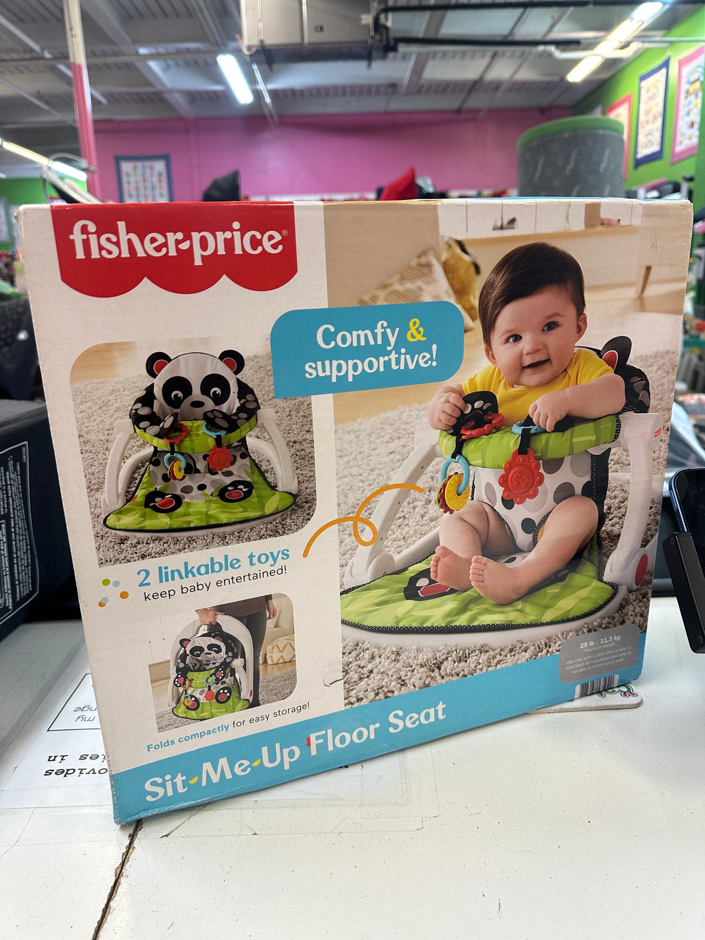 New Fisher Price Sit Me Up Seat, Panda