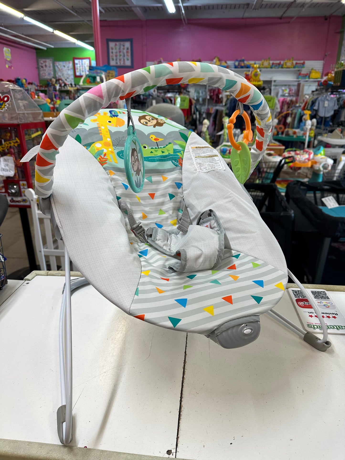 Bright Starts Bouncer, Multi-Color Triangles