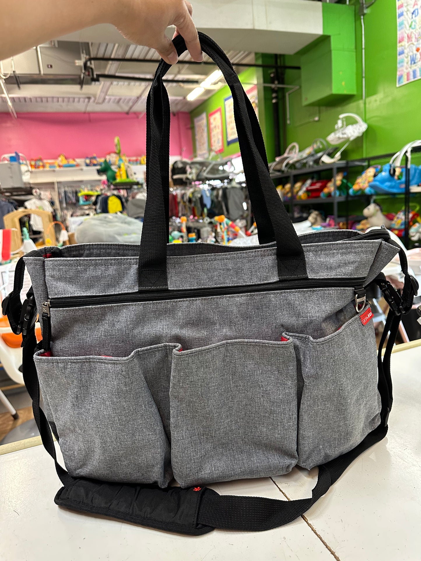 Skip Hop Duo Diaper Bag, Grey