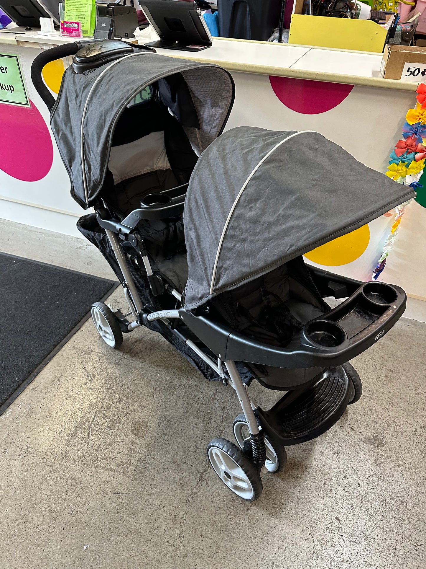 Graco DuoGlider Double Stroller, Black