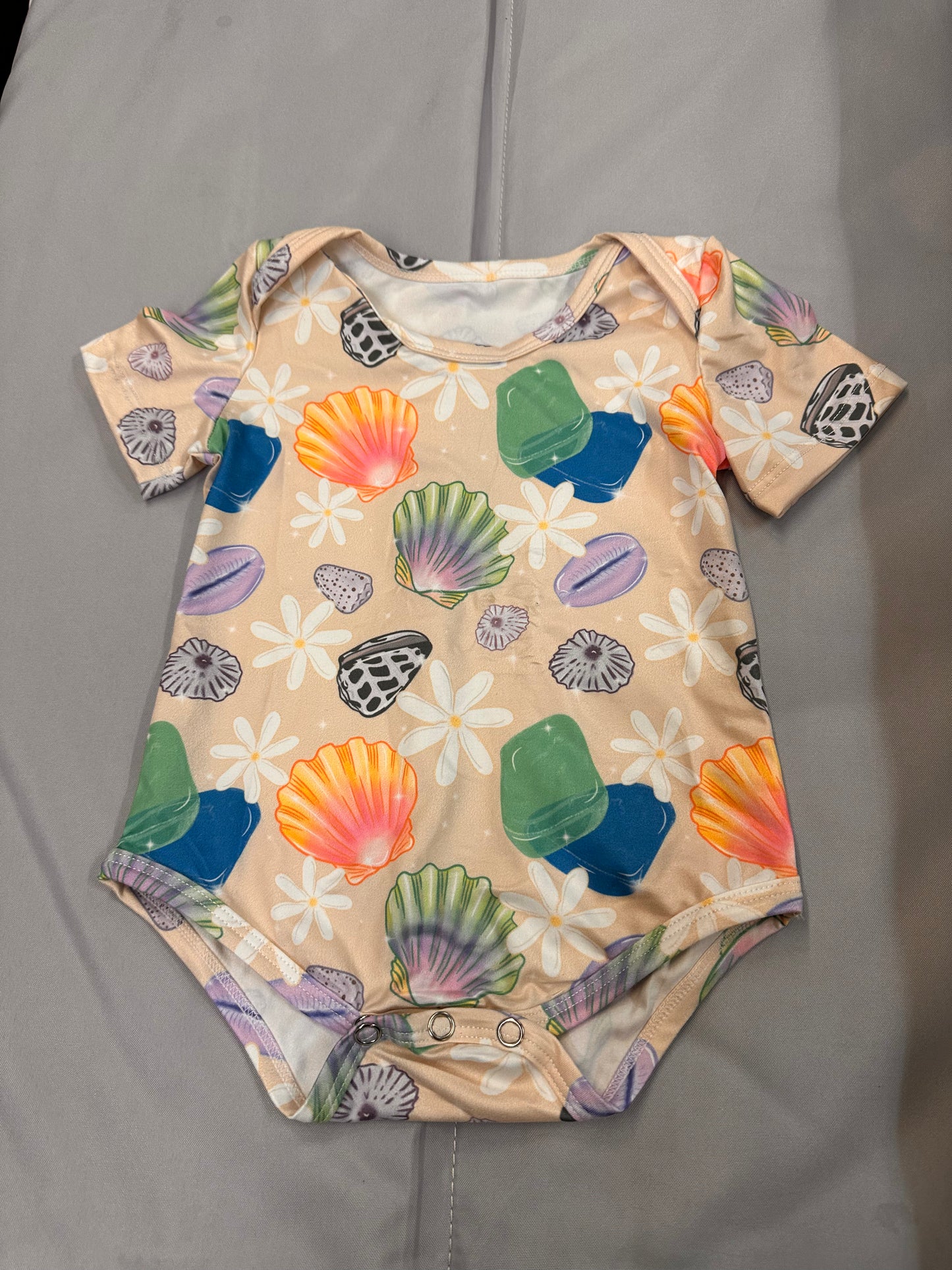 Sunrise Shell Onesie, Sand