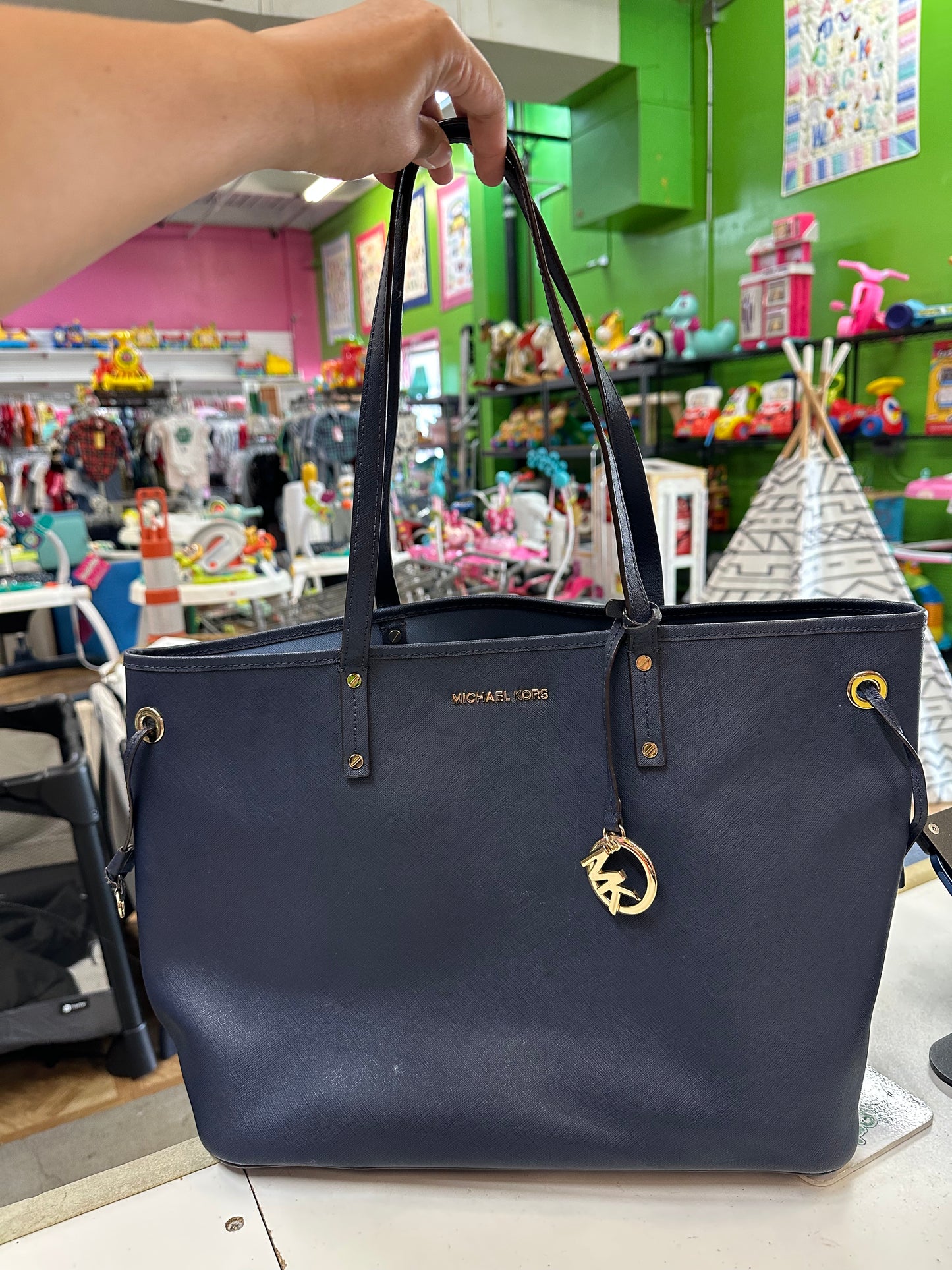Michael Kors Purse, Navy Blue