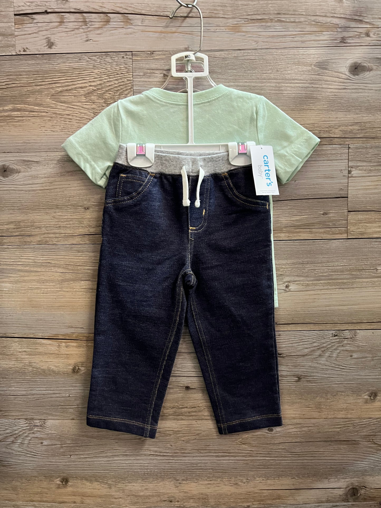 New Carters Interactive Art Tshirt and Pants Set, Size 18M