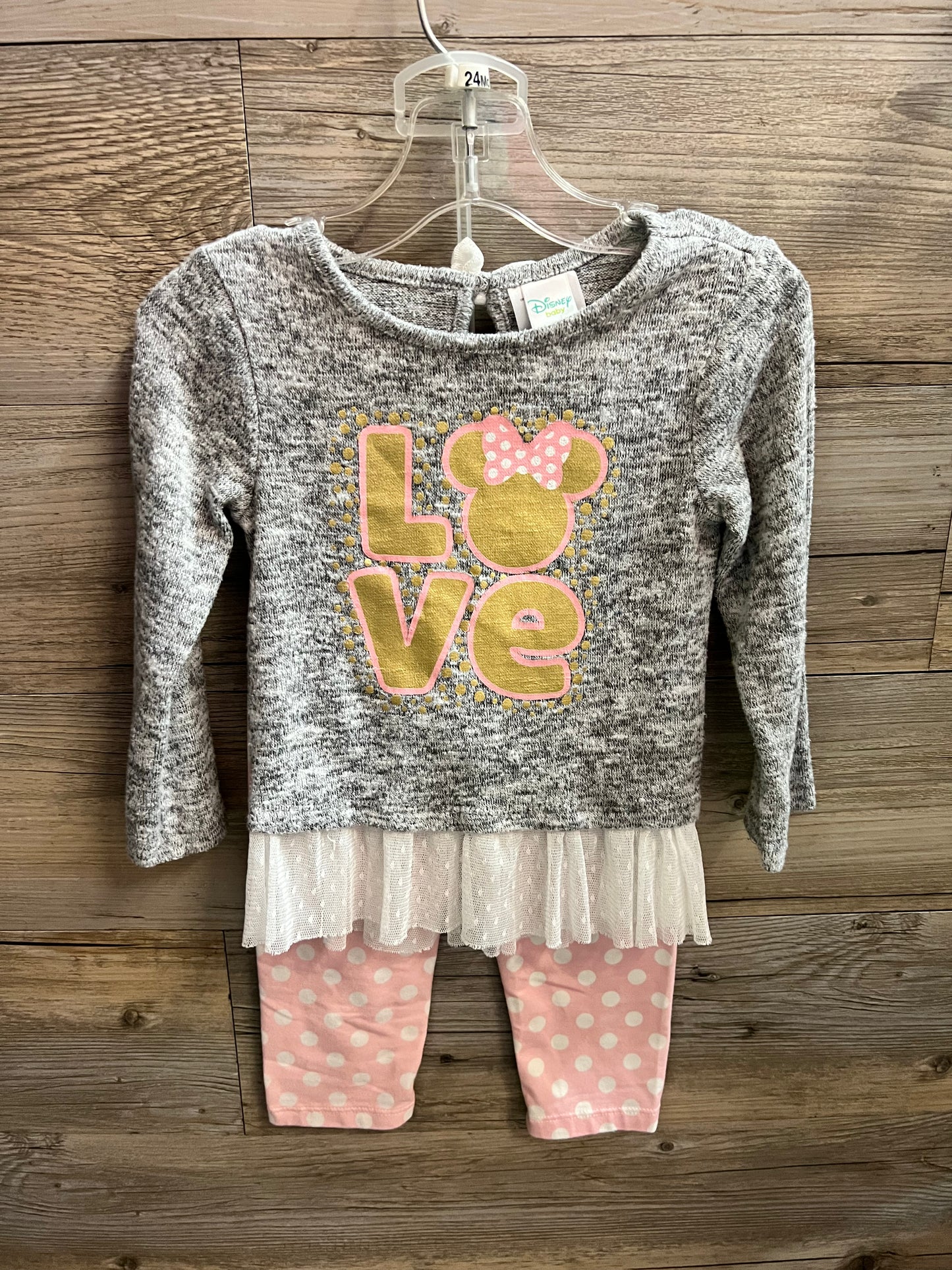 Disney Minnie 2pc Set, Size 24M