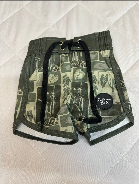 Kulewa Co Patchwork Board Shorts, 8-9