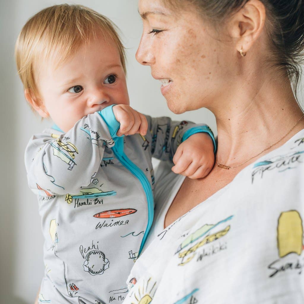 Surf Report Baby Bamboo Coverall: 9-12M