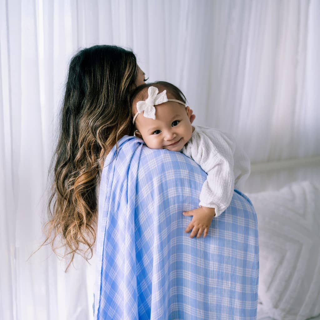 Polū Palaka Muslin Swaddle Blanket