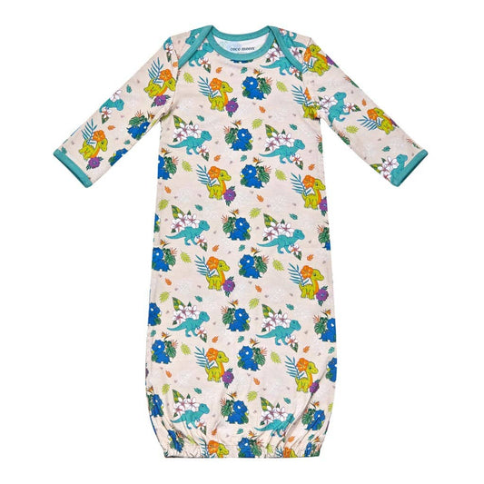 Aloha Before Time Bamboo Layette Gown: 0-3M