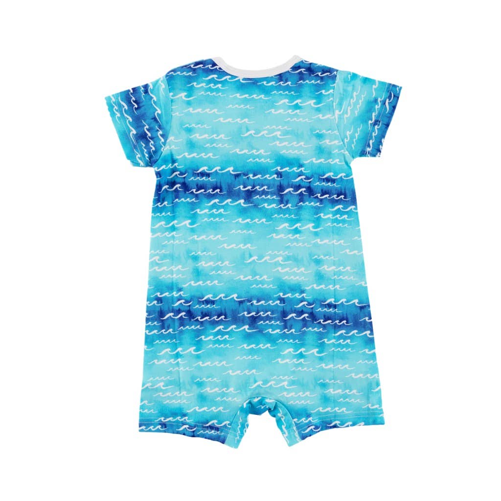 Nalu Shortie Bamboo Romper: 0-6M