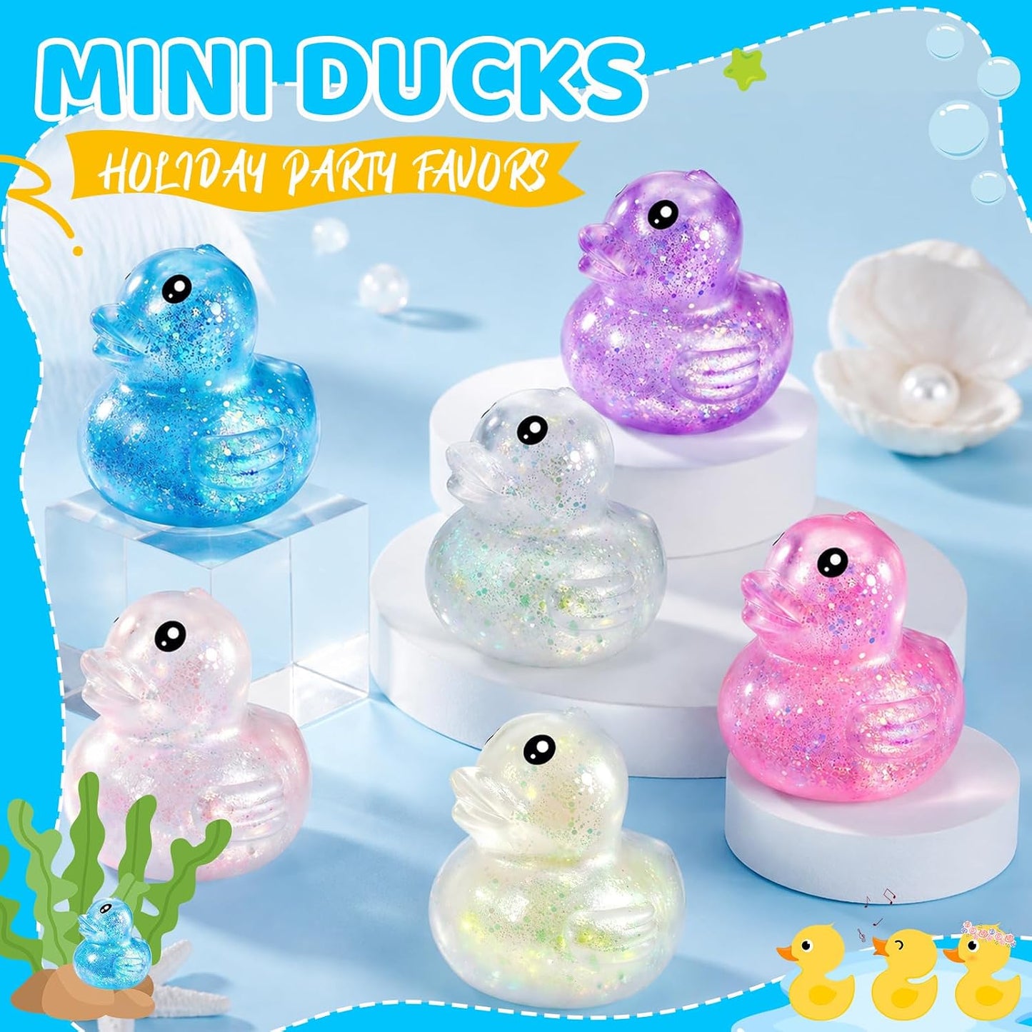 Glitter Squishy Ducks