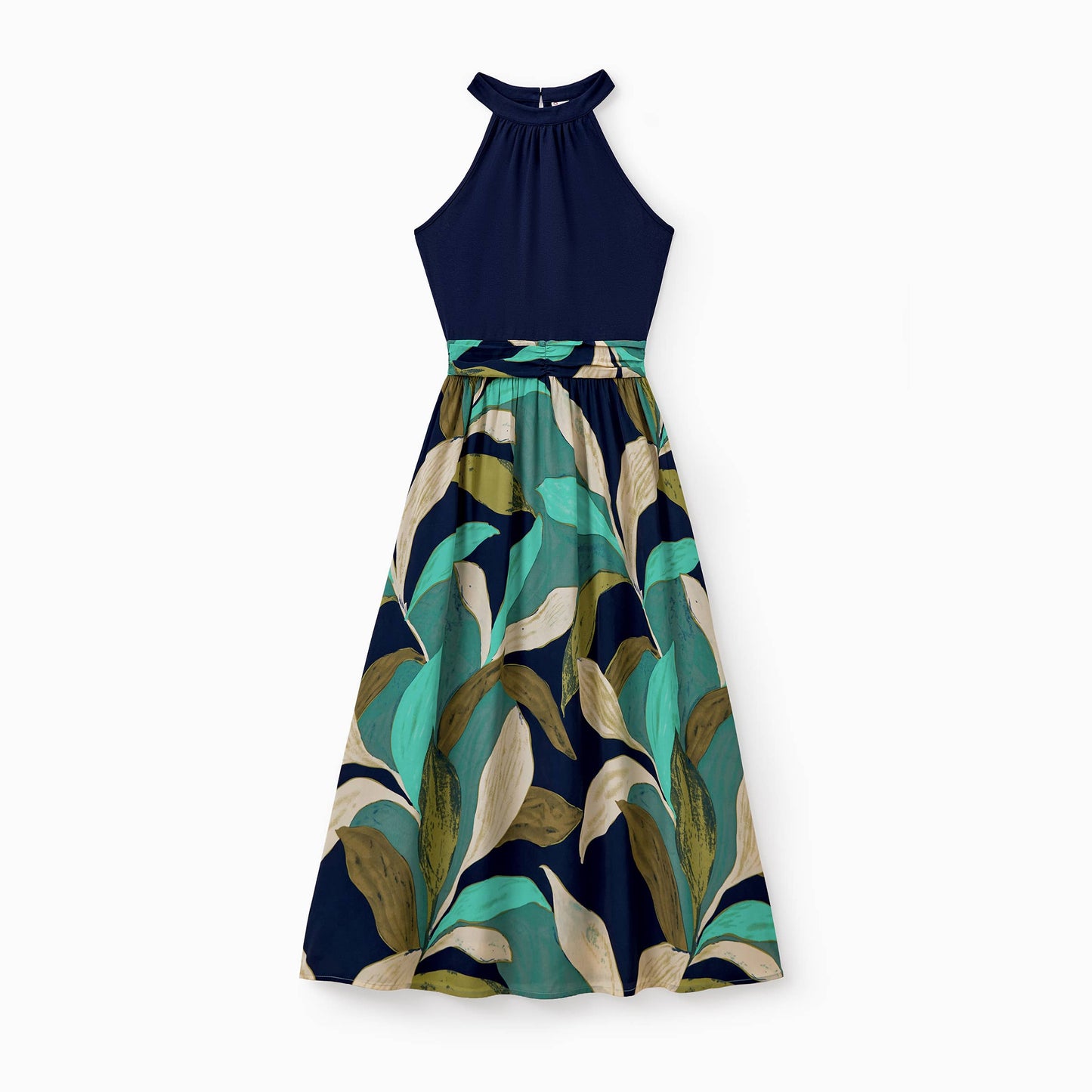Leaf Romper: Blue: 12-18M