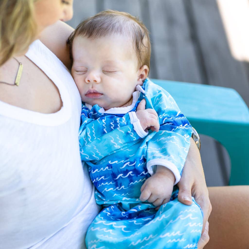 Nalu Bamboo Layette Gown: 0-3M