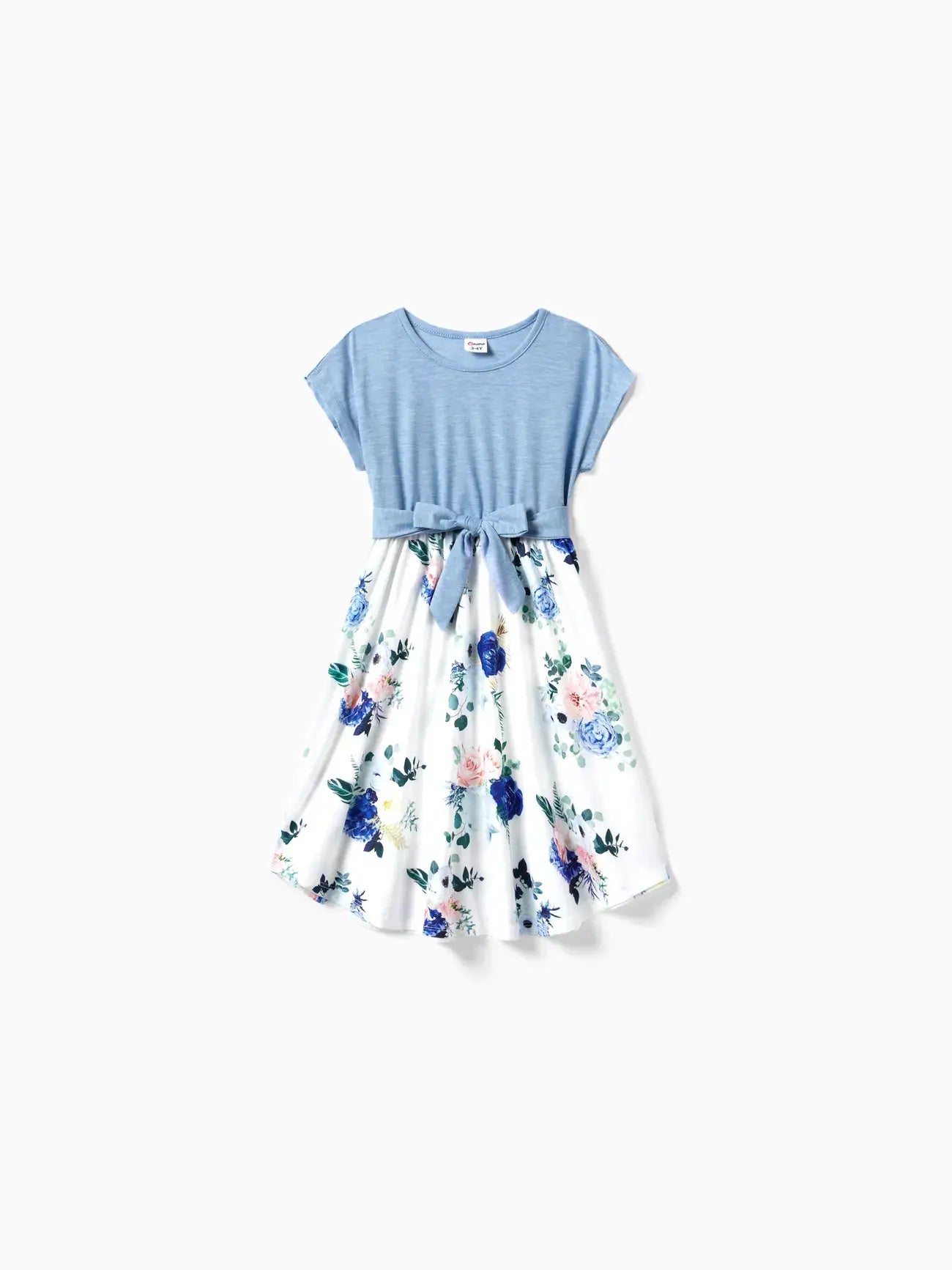T-Shirt Dress: Blue 3-4 Years