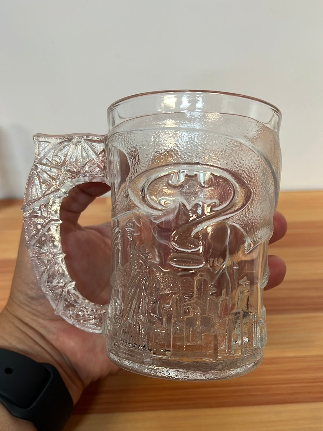 1995 Mcdonald's DC Batman Forever BATMAN Glass Mug