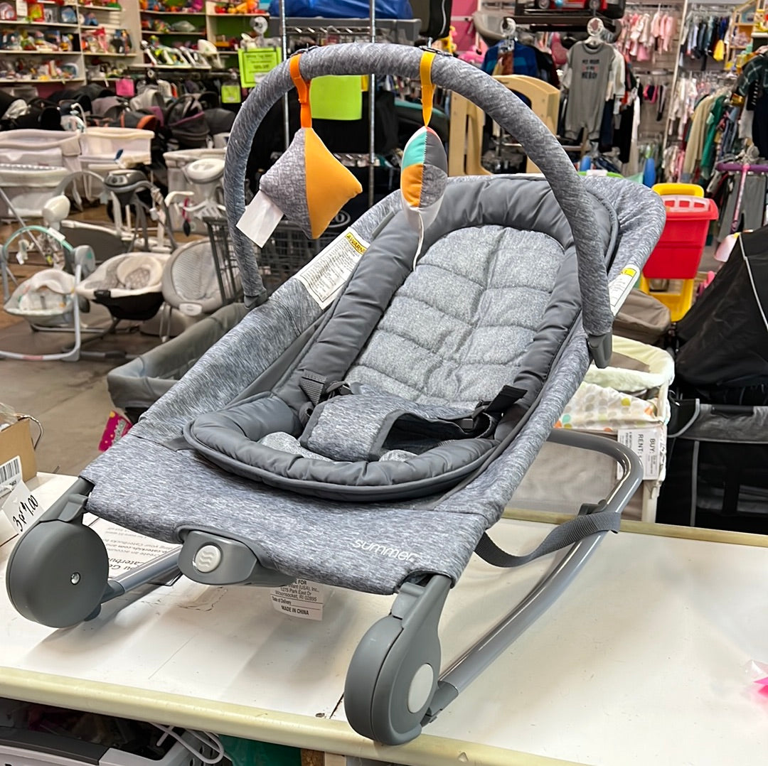 Summer Infant - 2-In-1 Bouncer & Rocker Duo, Gray