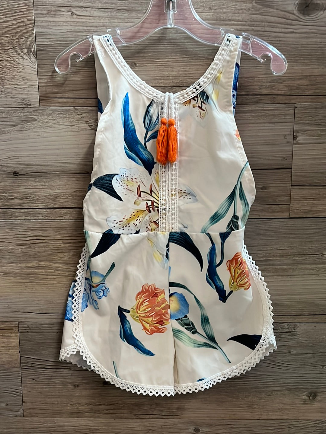 Floral Romper, Size 2T