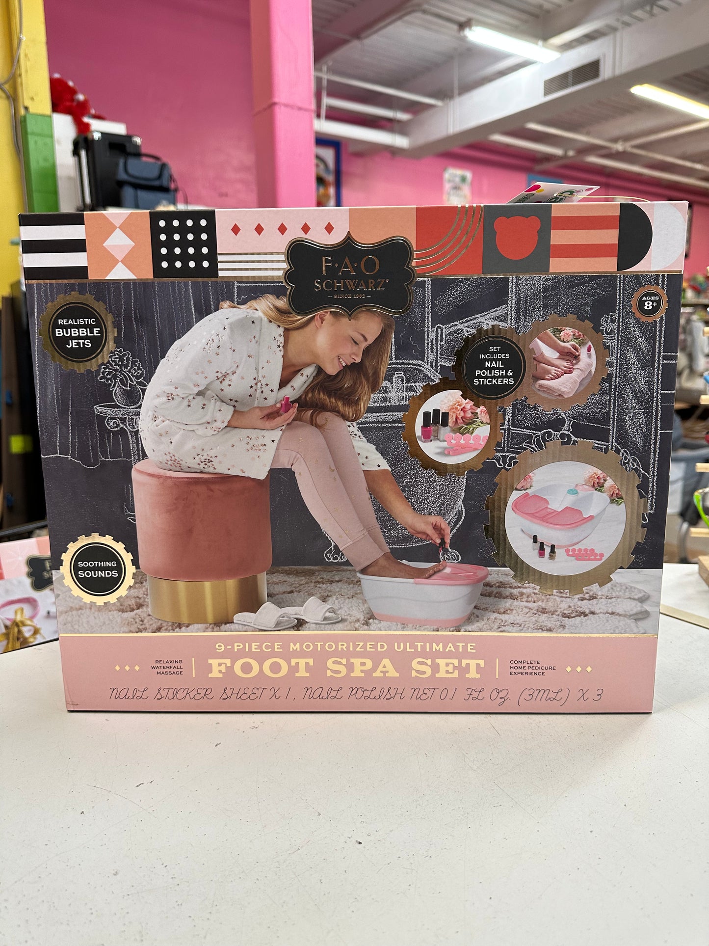 New Fao Schwarz Foot Spa Set