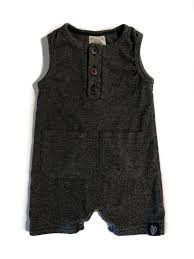 Keiki Dept Romper, Charcoal