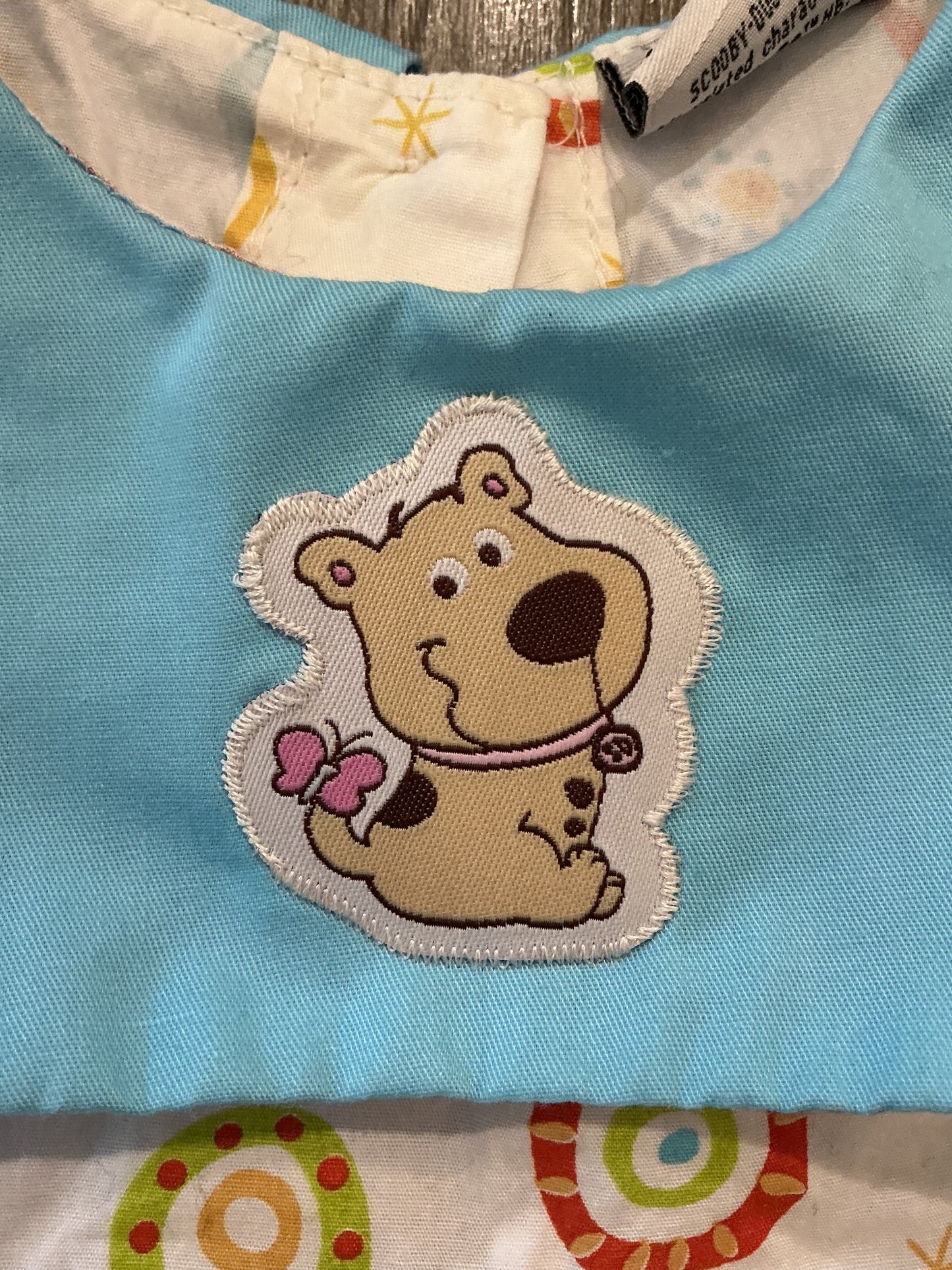 girls a line, Scooby Doo, blue multicolor dress size small 24 months vintage￼￼