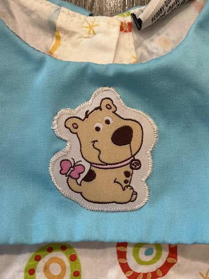 girls a line, Scooby Doo, blue multicolor dress size small 24 months vintage￼￼