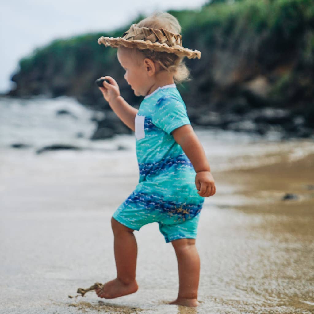 Nalu Shortie Bamboo Romper: 0-6M