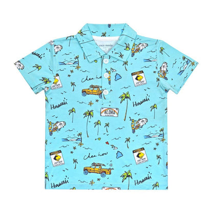We Go Holoholo Bamboo Polo Shirt: 12M