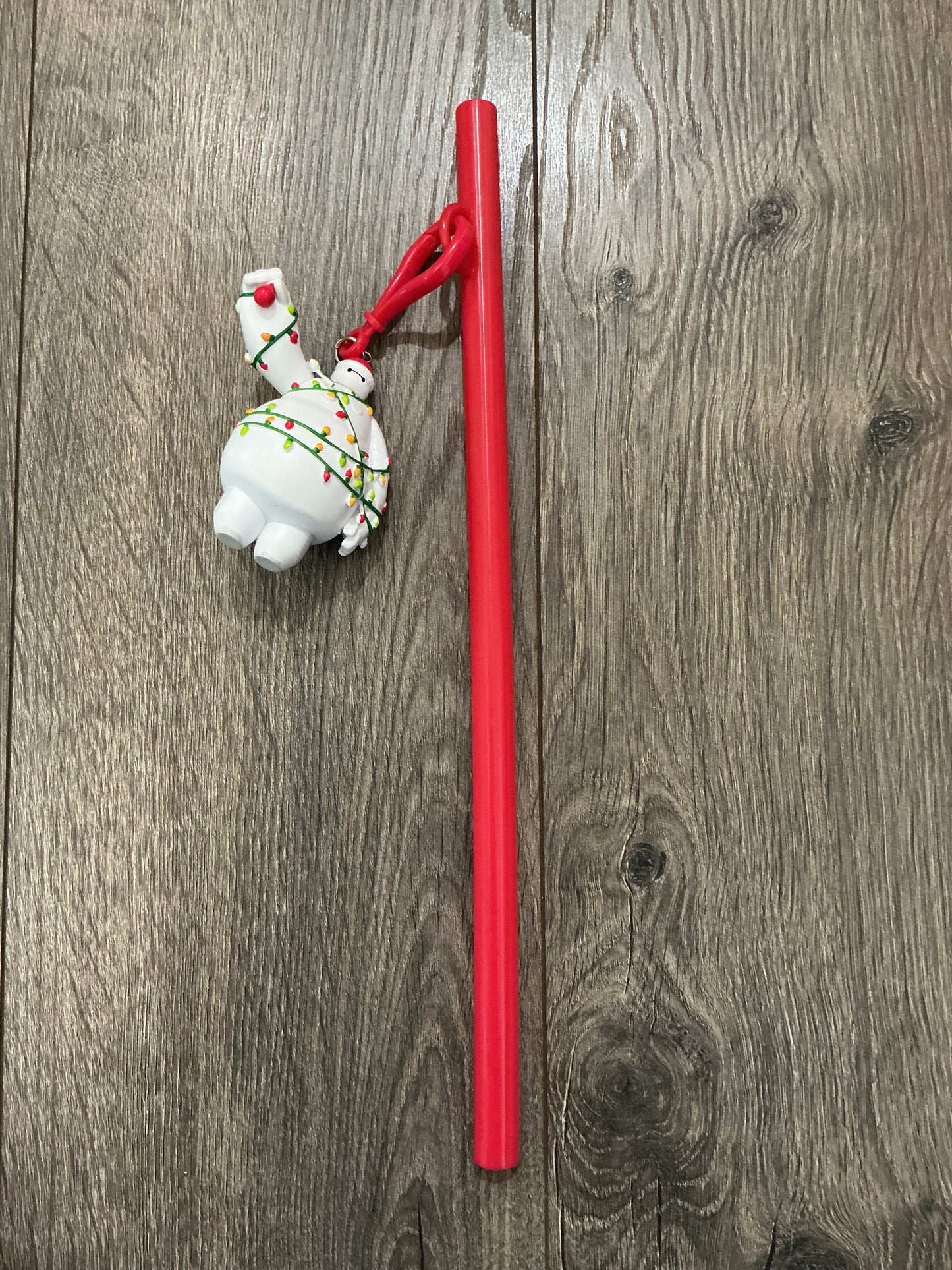 Disneyland 2025 Holiday Baymax Straw Disney Big Hero 6 Christmas Lights