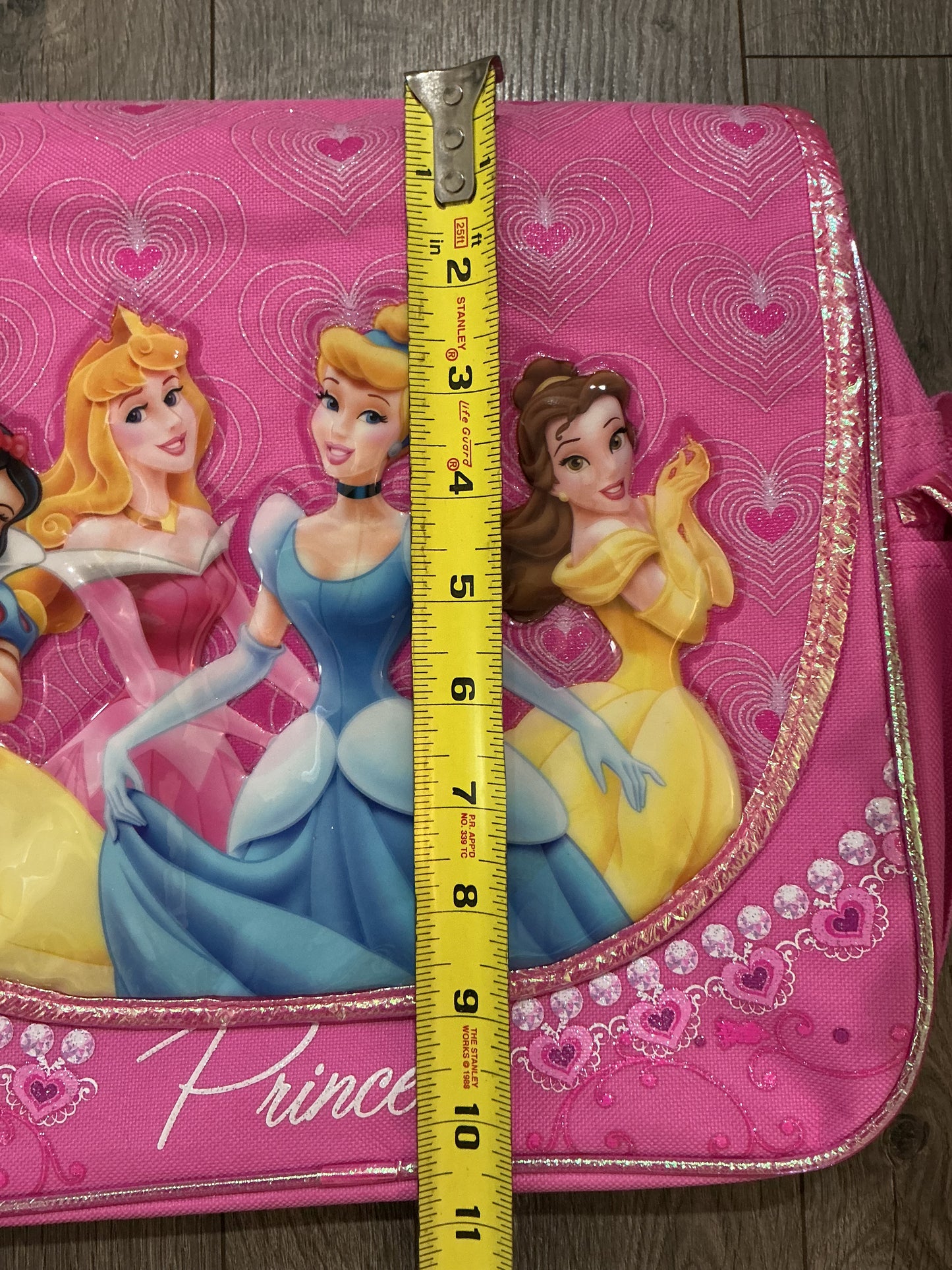 Disney Girl's Princess Pink Messenger Bag purple, vintage crossbody shoulder￼￼