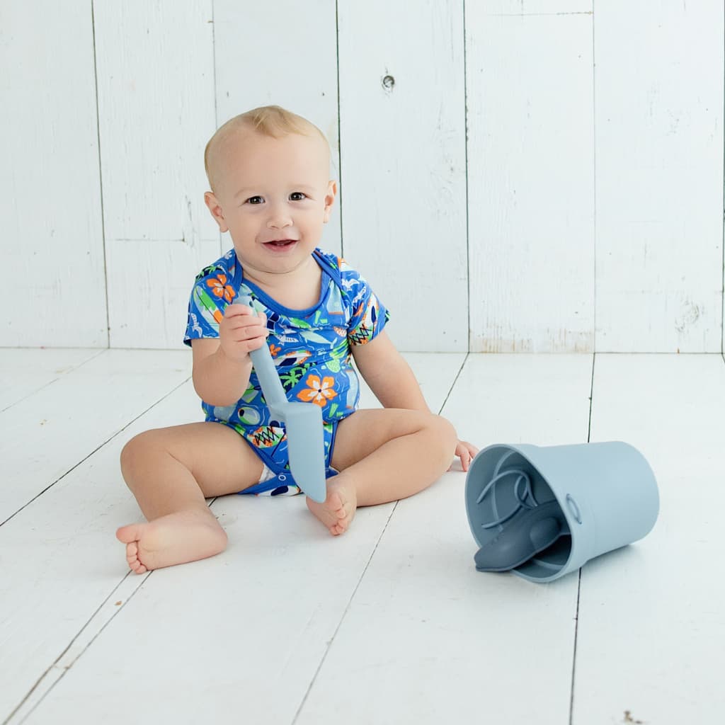 Beach Day Bamboo Onesie: 6-12M