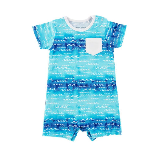 Nalu Shortie Bamboo Romper: 0-6M
