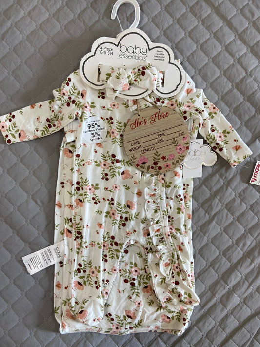 New Baby Essentials 4 Piece Set, 3m