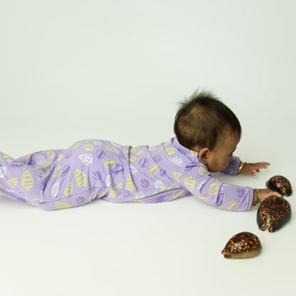 Shell Pop Bamboo Layette Gown: 0-3M