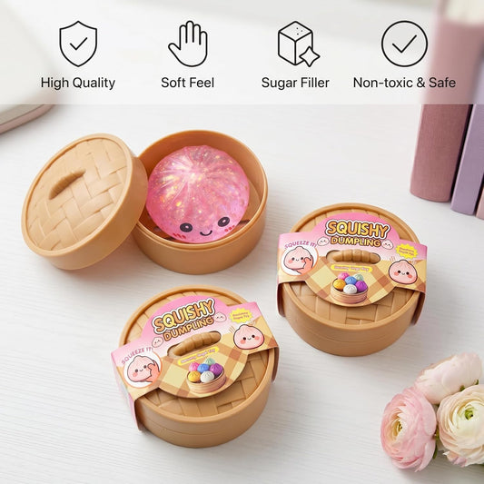 Mini Glitter Dumpling Bao Bun