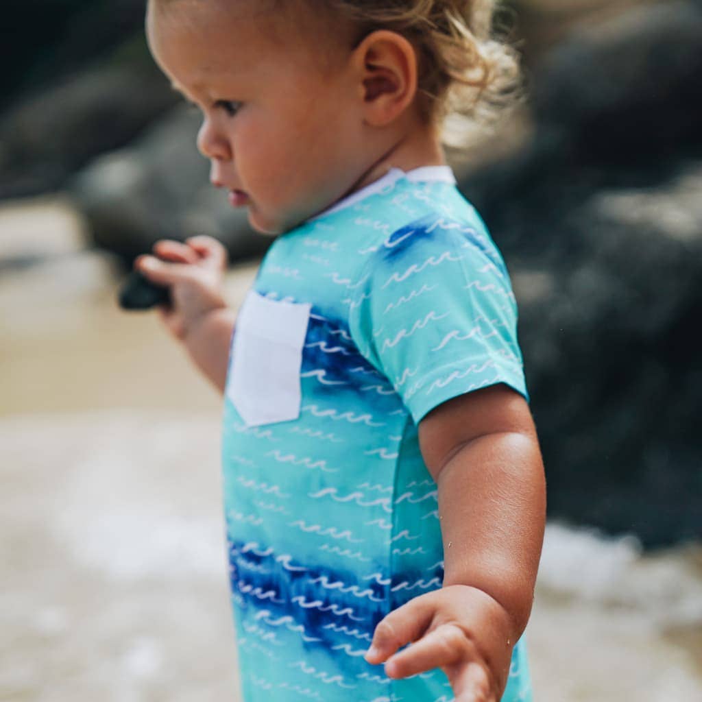 Nalu Shortie Bamboo Romper: 0-6M