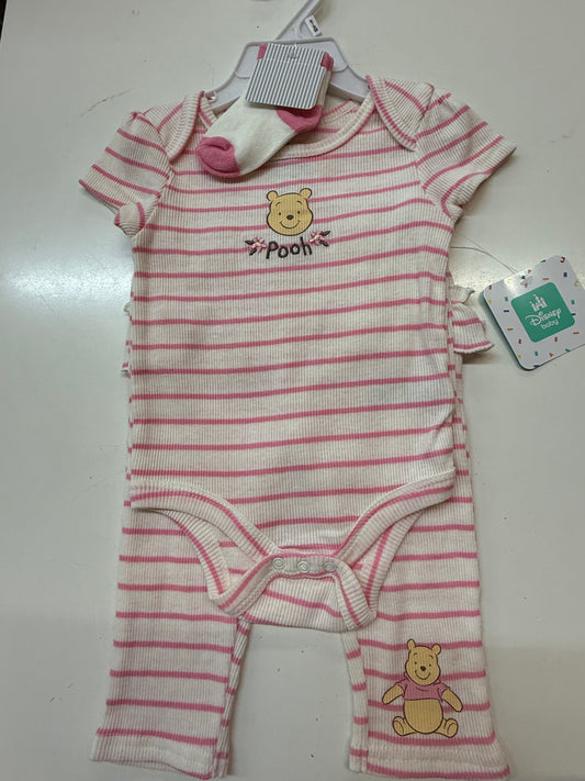 New Pooh 3pc, 6-9m