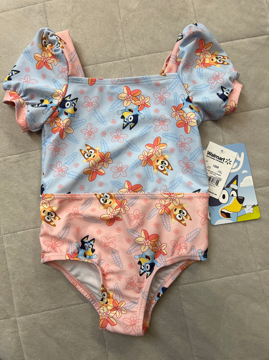 New Bluey Swimsuit, Size 18M