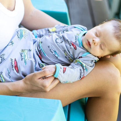 Surf Report Baby Bamboo Layette Gown
