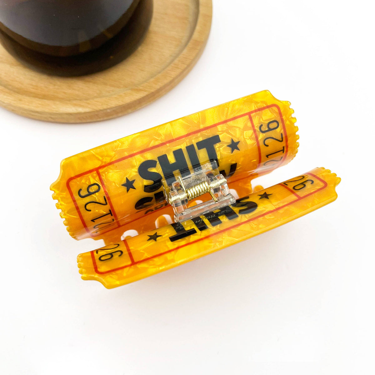 Ticket Hair Claw Clip