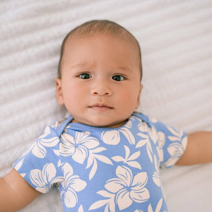 Plumeria Dreams Bamboo Onesie: 0-6M