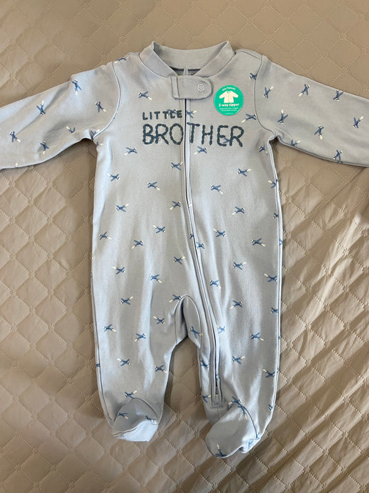 New Blue Little Brother bodysuit, 0-3m