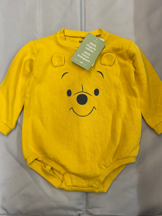 New Pooh Long Sleeve Bodysuit, 9m