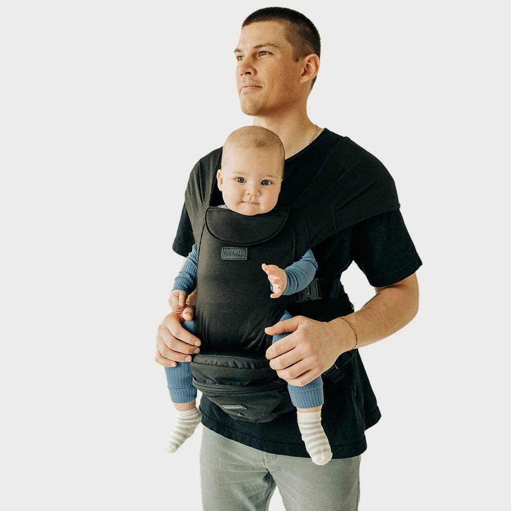 The Tushbaby Hip Carrier: Black & Gold / Tushbaby