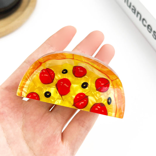 Half Pizza Hair Claw Clip