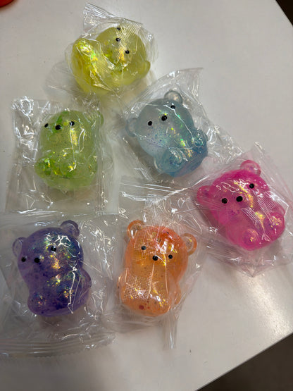 Mini Glitter Bear Squishy