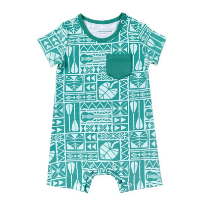 Kapa Kulture Shortie Bamboo Romper: 6-12M