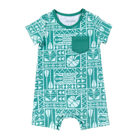 Kapa Kulture Shortie Bamboo Romper: 6-12M