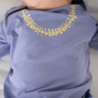 Lei Pua Kenikeni Bamboo Layette Gown: 3-6M
