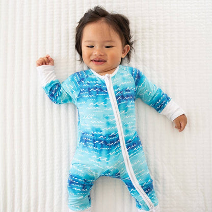 Nalu Bamboo Coverall: 3-6M