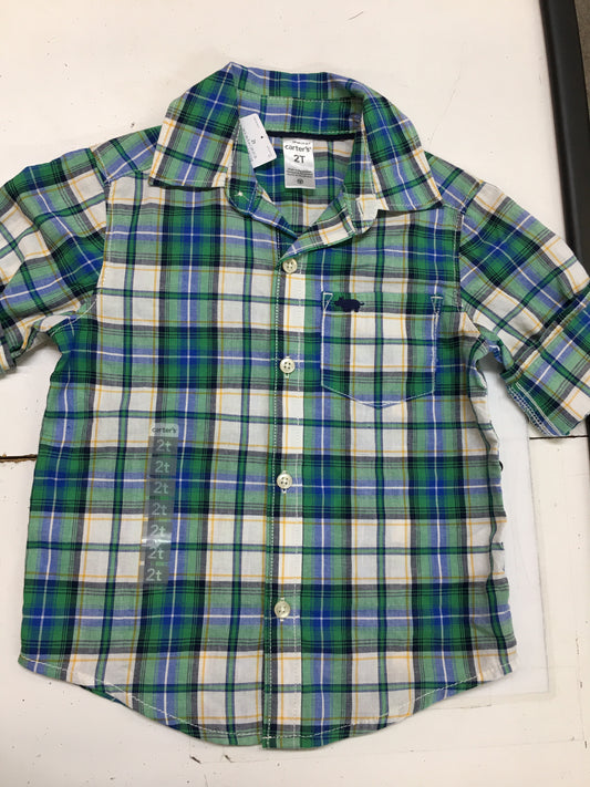 Carter’s Plaid Shirt, 2T