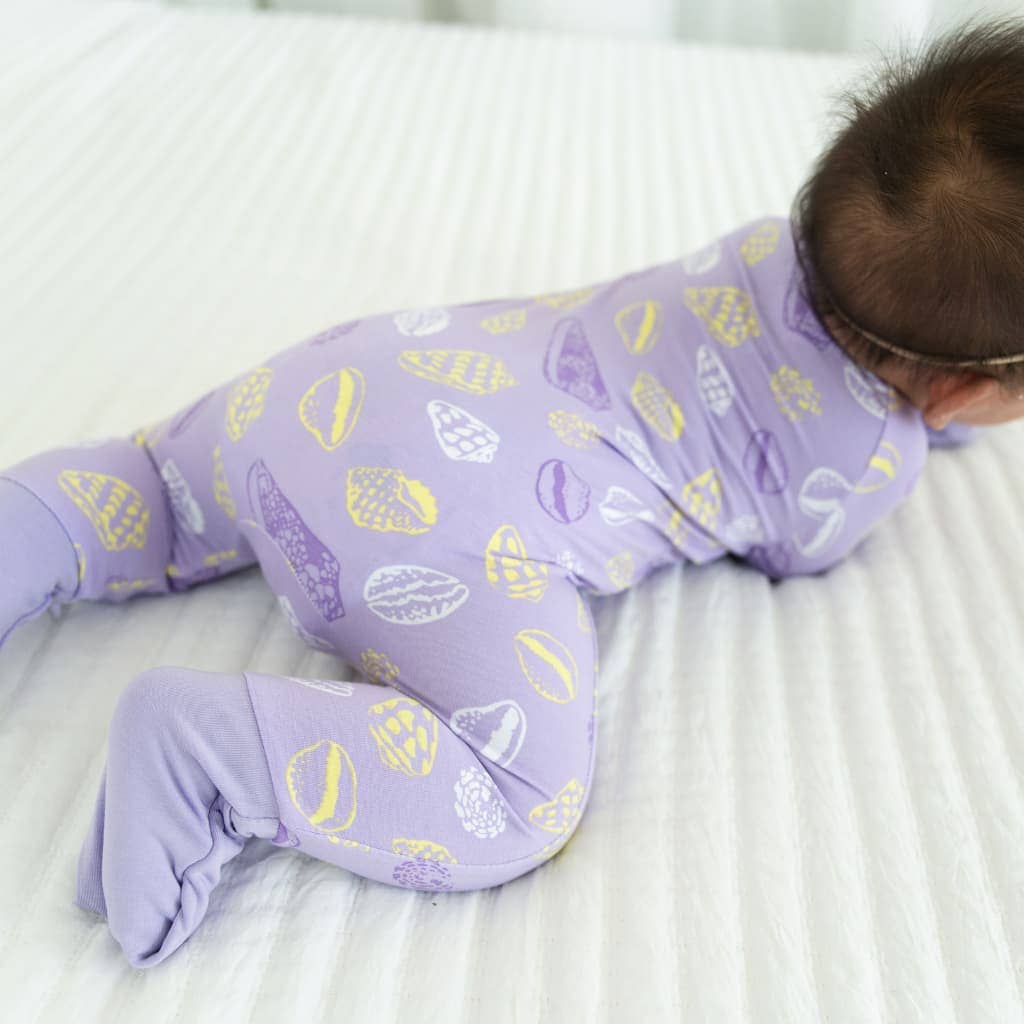 Shell Pop Bamboo Coverall: 3-6M